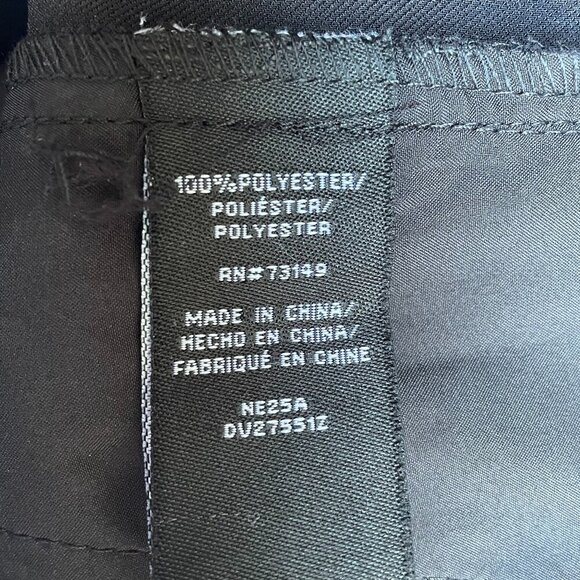 Dictionary Silky Black Pull-On Trousers Women S4-6 Tapered Leg Elastic Waist NWT - Picture 13 of 15